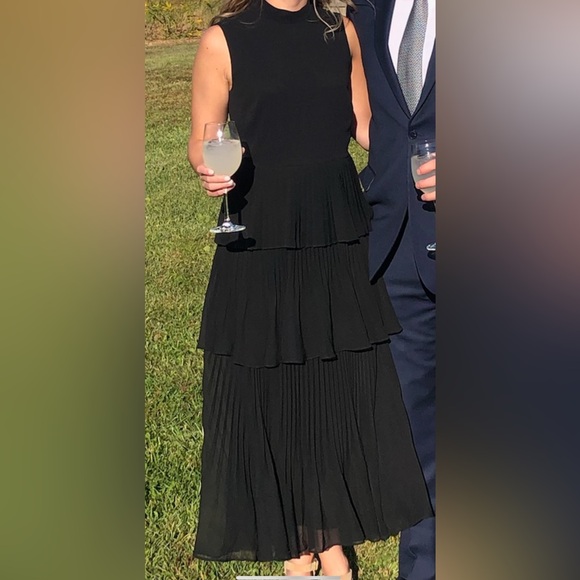 Club Monaco Jubileeza Midi Dress size 2 black - Picture 5 of 5